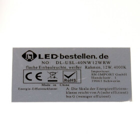 12W Ultraslim Spot LED Panel weiß Ø 17cm...