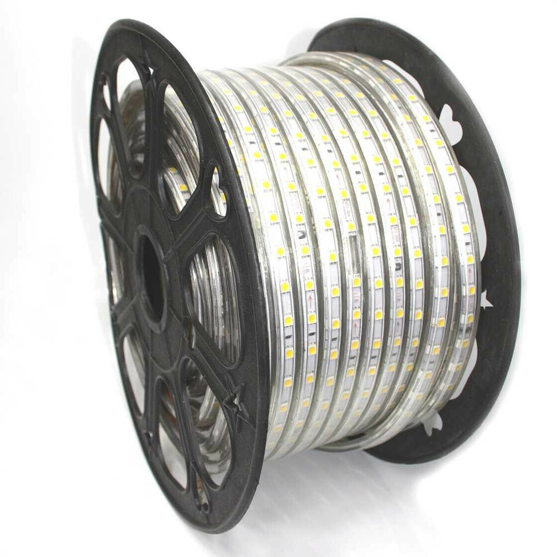 pcning 5M LED Strip 230V Direktanschluss 6000K Kaltes Weiss